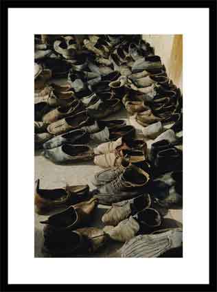 A bundle of old shoes